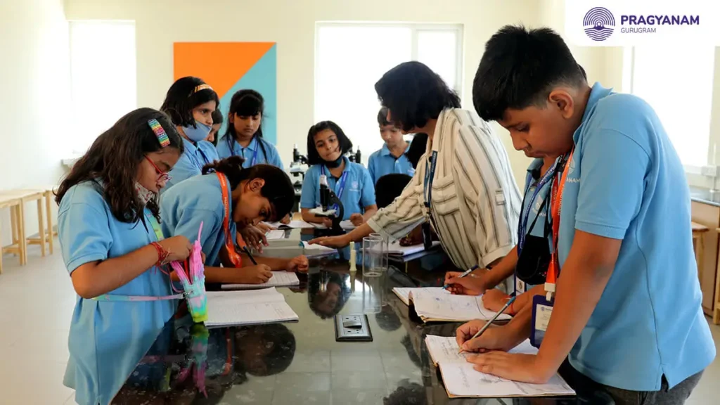 Students are grouped into classes