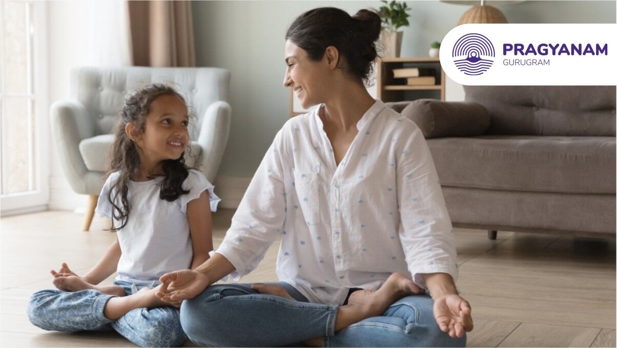 introduce the child to meditation